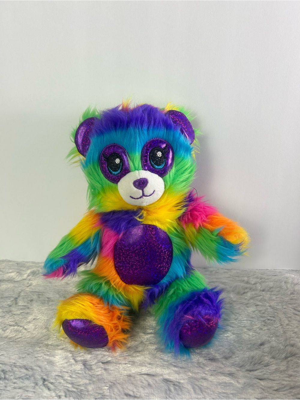 Build a Bear rainbow plush 9”